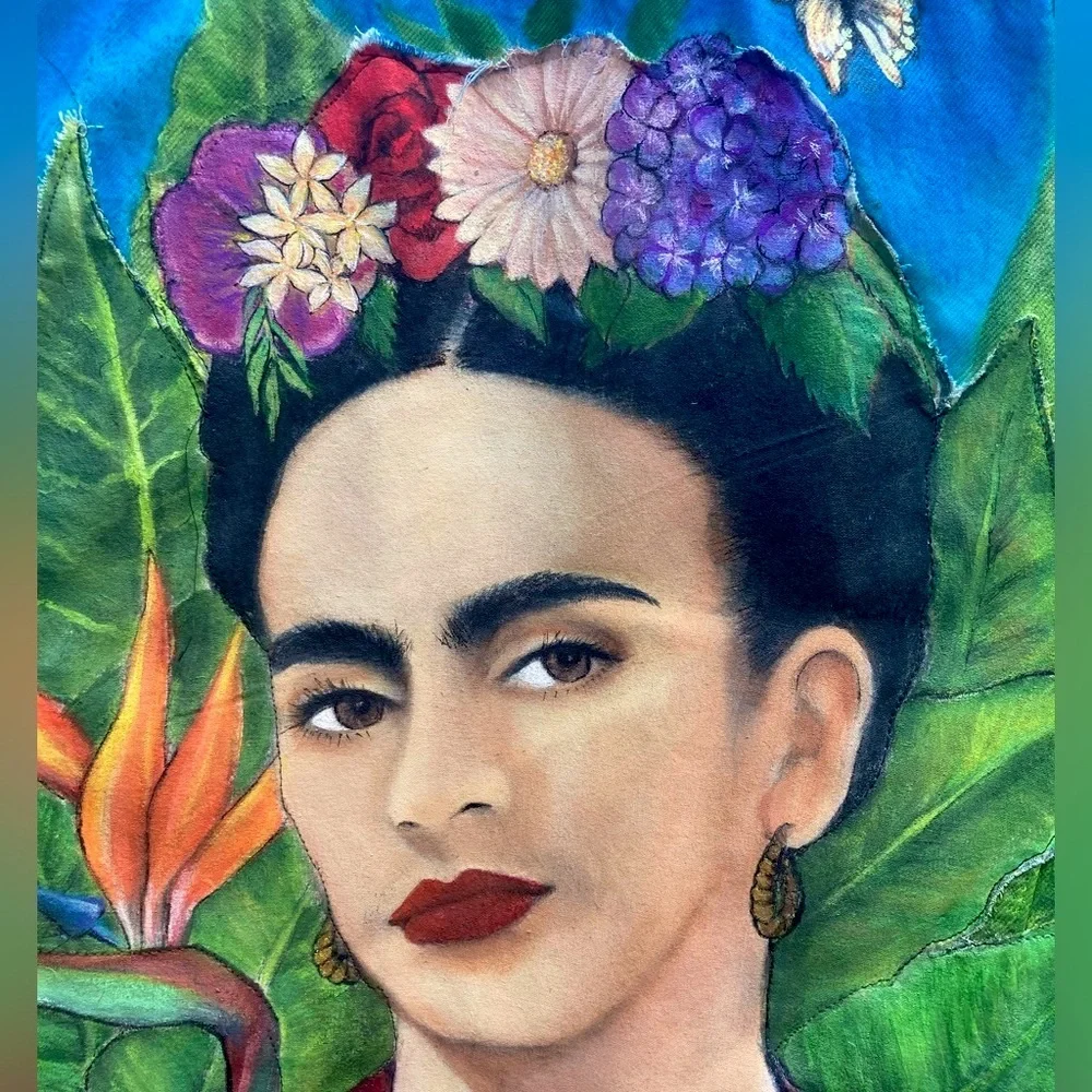 Hand Painted Frida Kahlo Jacket - Picture 9 of 16
